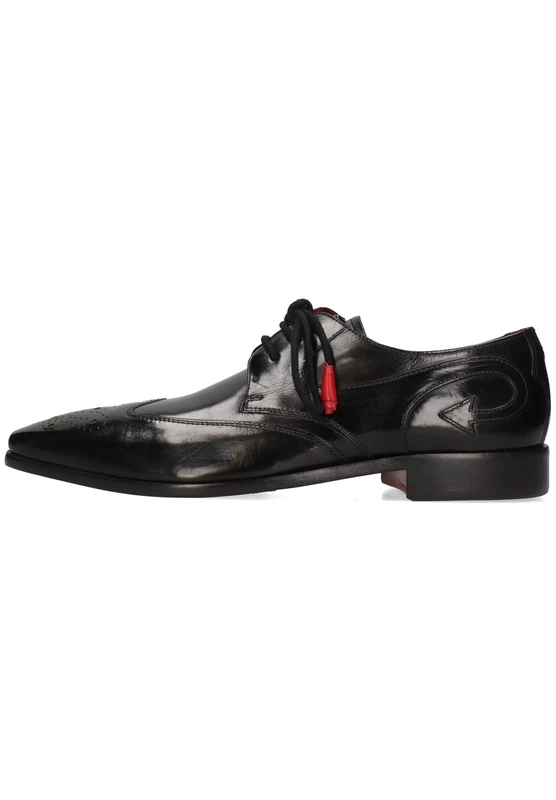 Melvin & Hamilton Men's Elvis 63 Crust Black Laces Oxford - 8 UK