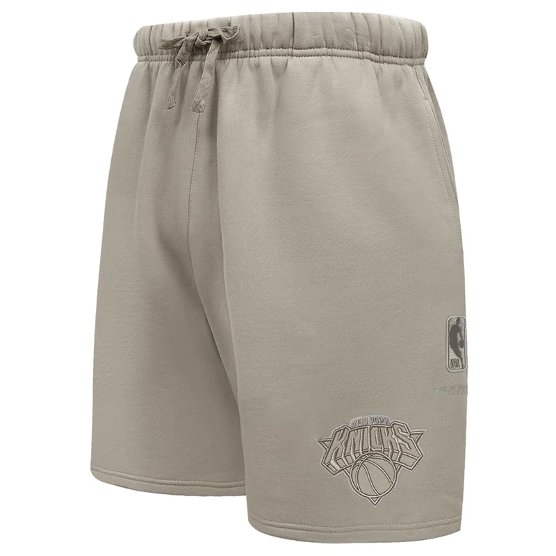 Pro Standard Mens NBA New York Knicks Neutral Fleece Short Taupe 3XL