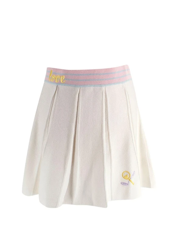 LOVESHACKFANCY Pre-Loved Love Shack Fancy Tennis Whites Mini Skirt