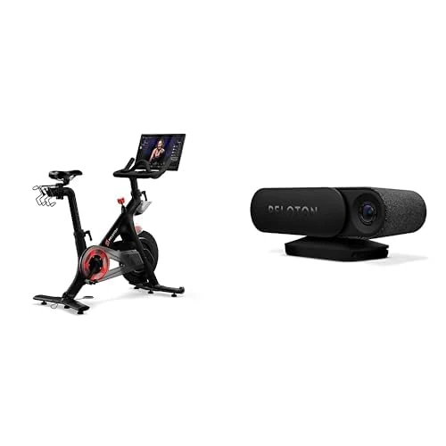 Peloton Original Bike & Guide Bundle | Indoor Cycling with 22” HD Display, Black + Strength Training System with Smart Camera, Rep Tracking & Voice-Controlled Remote, Black