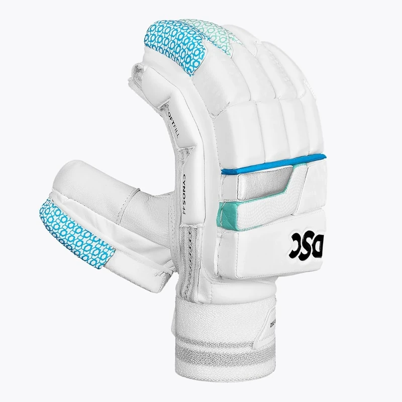 DSC Cynos 44 Batting Gloves | Material: Leather | Three-Piece Sidebars | Leather Tabs on Fingertips | Mesh Thumb for Better Ventilation
