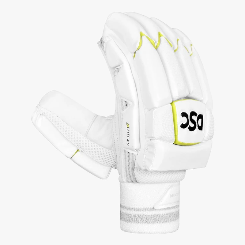 DSC Xlite 4.0 Cricket Batting Gloves | Material: Leather | Low-Density Foam Finger Rolls | Airflow Gusset | Optimum Ventilation | Multi Flexpoints Construction