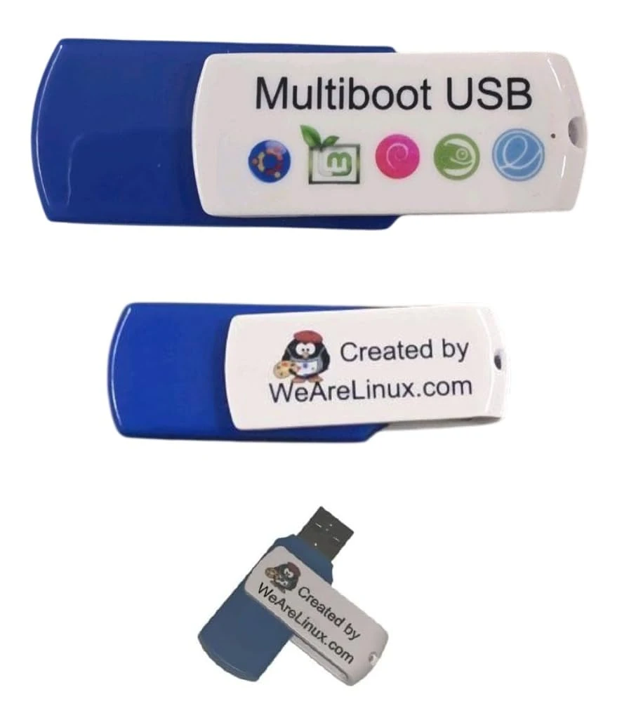 Linux Multiboot USB Debian, Elementary OS, Fedora, Linux Mint, Manjaro, openSUSE Leap, Ubuntu and Zorin OS Core