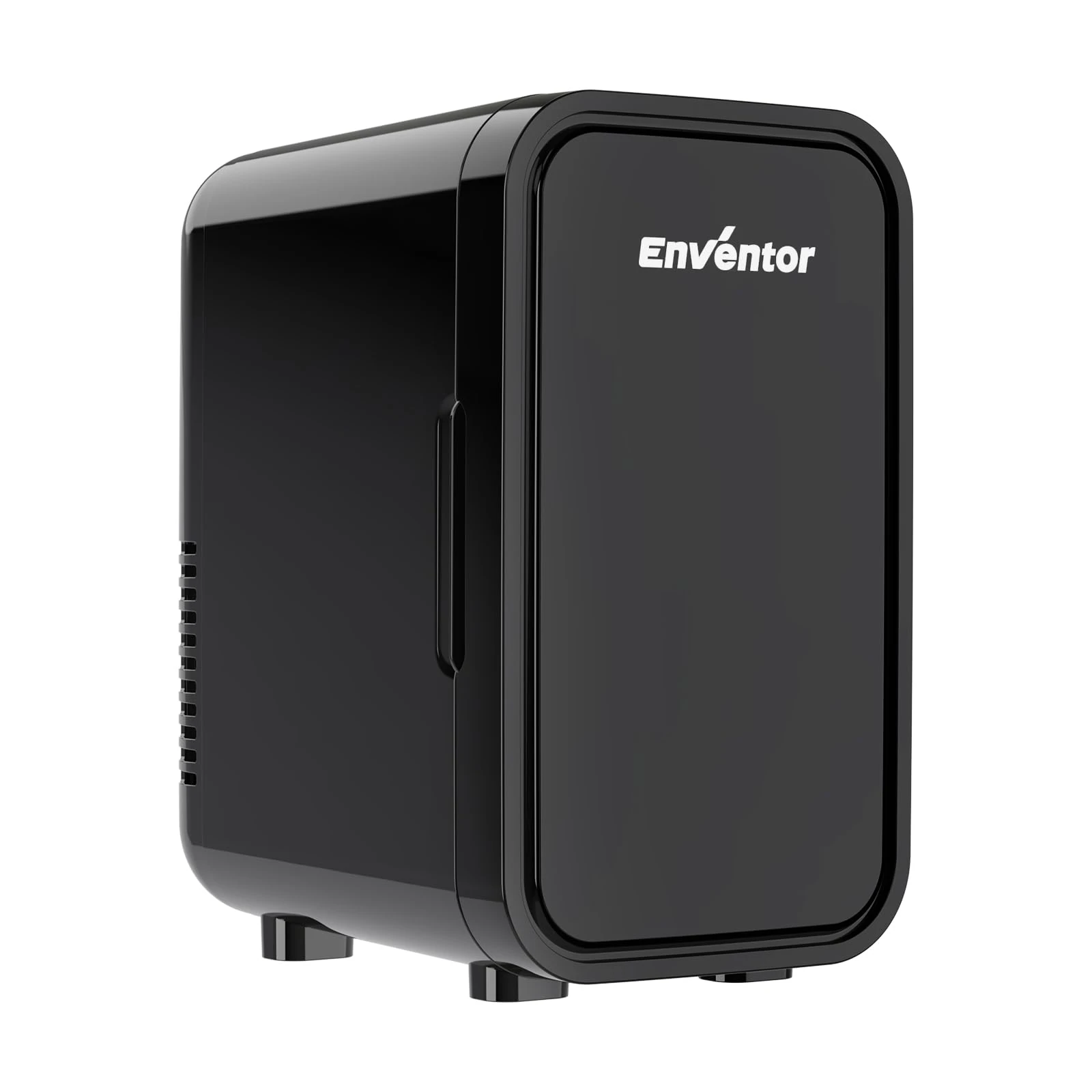 Enventor Mini Fridge 6 Litre/ 8 Can, AC+12V DC Power, Portable Cooler & Warmer, Small Fridge for Bedrooms, Car, Skincare, Fruit and Drinks, Black