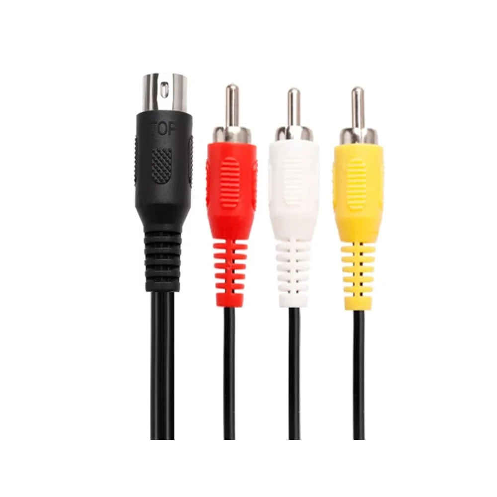 RUITROLIKER 1.8M/5.9FT AV Audio Video Composite TV Cable Compatible for Genesis 1/Mega Drive 1