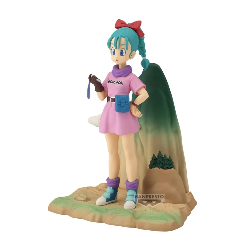 BANPRESTO Collectible Action Figure Bulma Dragon Ball - History Box 13 cm, BP29376P, Multicoloured, Optima for Anime Fans