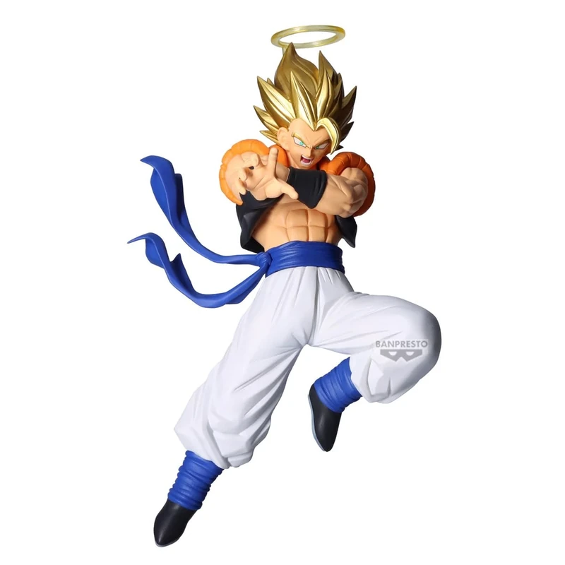 BANPRESTO Super Gogeta Dragon Ball Z Collectible Action Figure - Dokkan Battle 10Th Anniversary 19 cm, BP29378P, Multicolor, Optima for Anime Fans