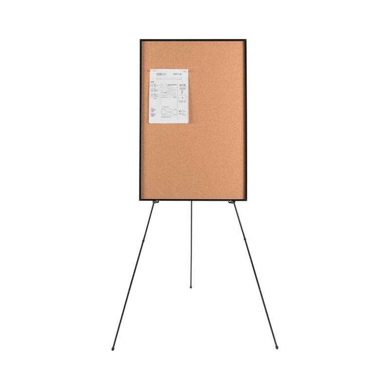 Bi-Office New Generation A9 Cork Display Easel, 960x1500mm, Cork Surface, Black Aluminium Frame, Ultra Lightweight Structure - Image 1