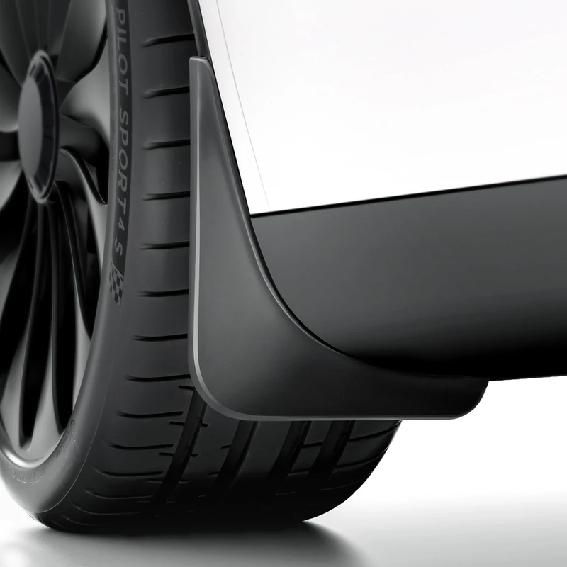 REEVAA 2025 Tesla New Model Y Juniper Accessories - Mud Flaps [No Drilling Required] All-Weather Mud Guard Body Kits for Model Y Juniper 2025-2026, Black (Set of 4)