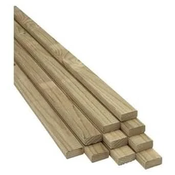 Green Rough Sawn Treated Timber Battens 25x50mm (2x1 Inch) - 1.8 Metre (10)