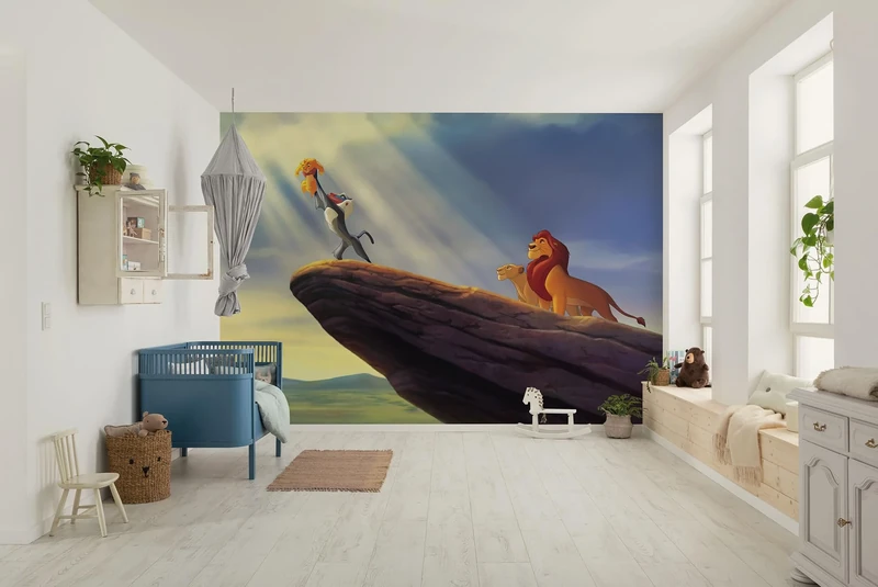 Komar Non-Woven Photo Wallpaper Disney The Lion King The New King Size 350 x 250 cm Children's Wallpaper
