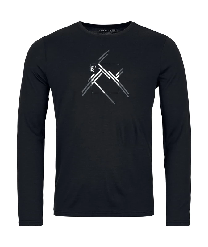 ORTOVOX 185 Merino MTN Cutout LS M, 83075, Black Raven, XL