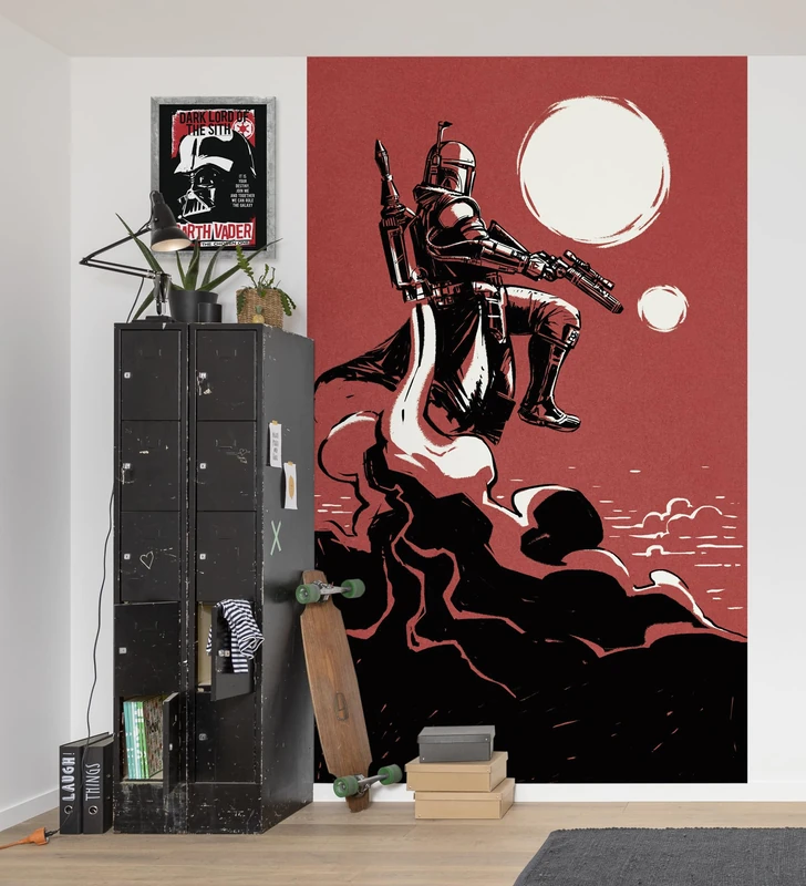Komar Non-Woven Photo Wallpaper Star Wars Boba Fett The Bounty Hunter Size 150 x 250 cm Children's Wallpaper