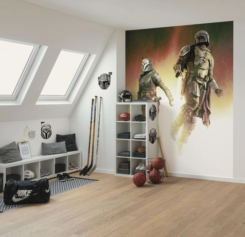 Komar Non-Woven Photo Wallpaper Star Wars The Mandalorian Flight Size 200 x 250 cm Children's Wallpaper