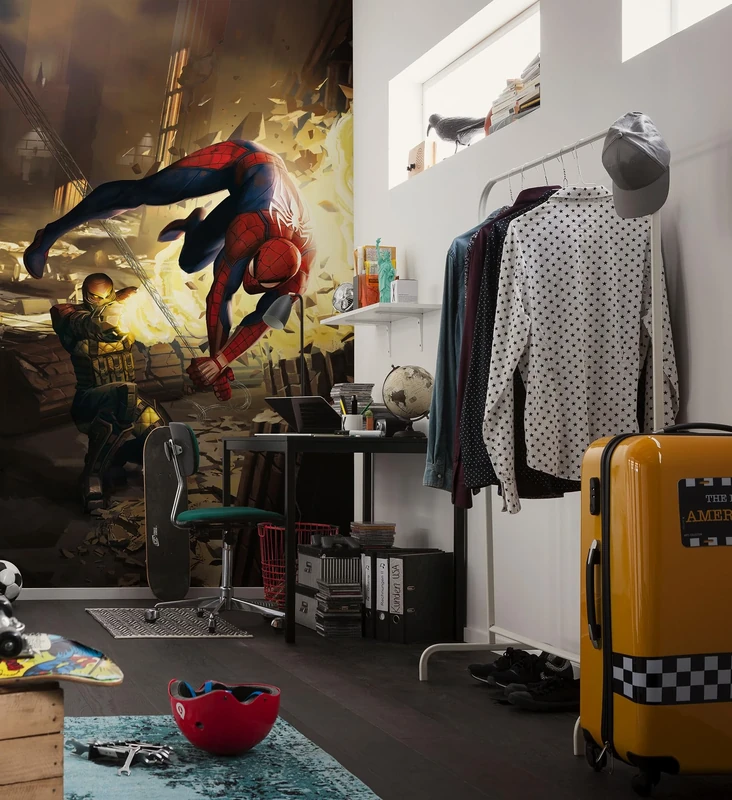 Komar Non-Woven Photo Wallpaper Marvel Spider-Man Dodge Size 150 x 250 cm Children's Wallpaper