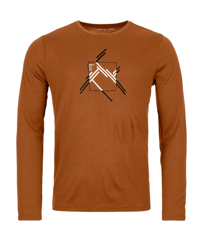 ORTOVOX 185 Merino MTN Cutout LS M, 83075, Bristle Brown, M - Image 1