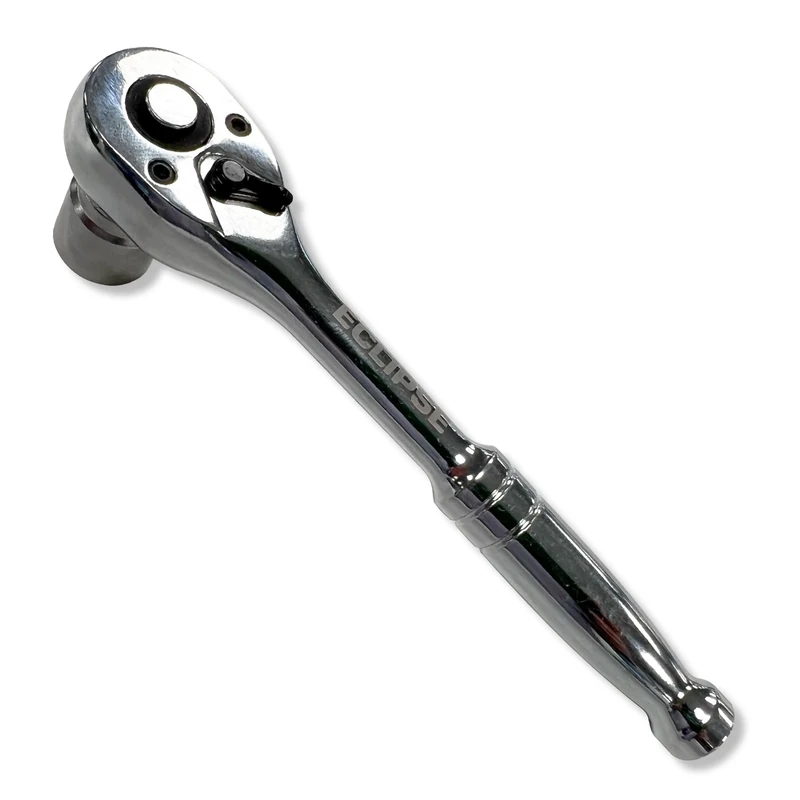 Eclipse Professional Tools EMRH12 ½ All Metal Square Drive Ratchet Handle - Chrome Vanadium Steel, 72 Teeth, Quick Release, Durable for Tightening & Loosening Nuts & Bolts