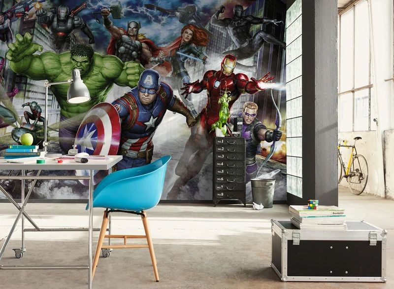Komar Non-Woven Photo Wallpaper Marvel Avengers Assemble Size 400 x 250 cm Children's Wallpaper