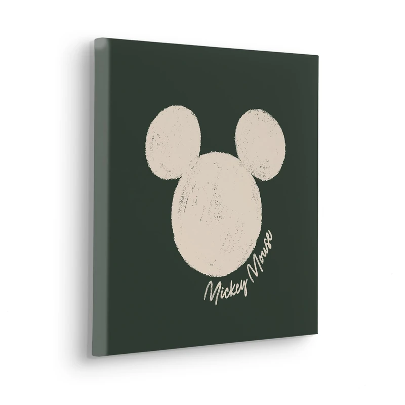 Komar Disney Mickey Mouse Stamp Stretcher Frame 40 x 40 cm Children's Room Wall Decoration