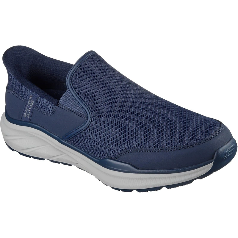 Skechers Men's Equalizer 6.0 Stoaver Sneaker, Navy Mesh/Pu, 9.5 UK