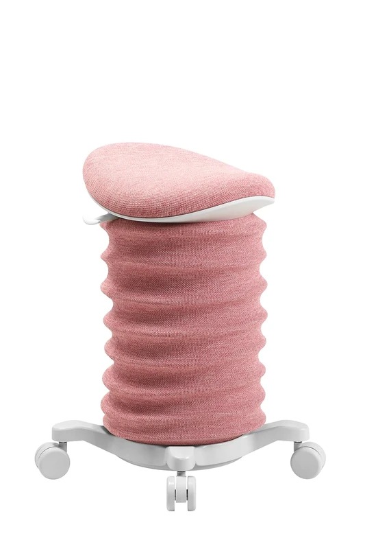 TOPSTAR Sitness 4D with Wheels AGR-Certified Dynamic Stool Papyrus - Rose Ergonomic Office Stool - Height Adjustable - Strengthens the Back - Relieves the Intervertebral Discs