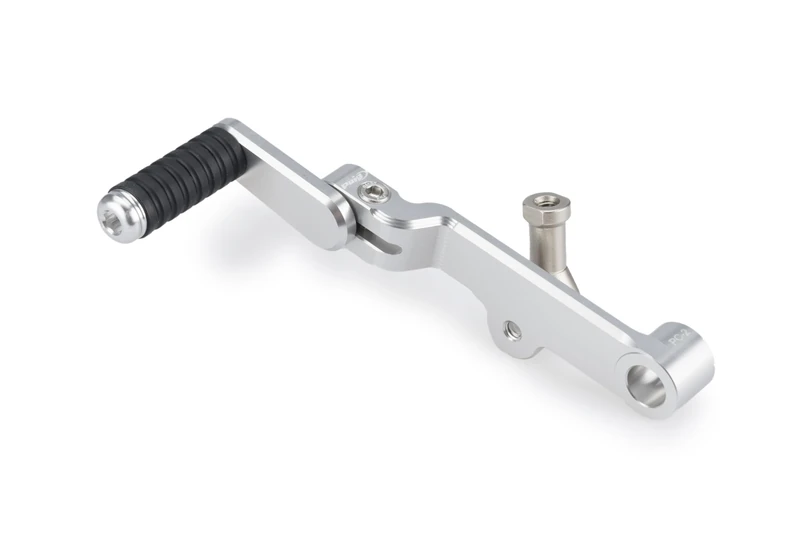 Puig 21779P Gear Shift Lever - Sporty Design, Ergonomics, and Personalized Adjustment, Silver