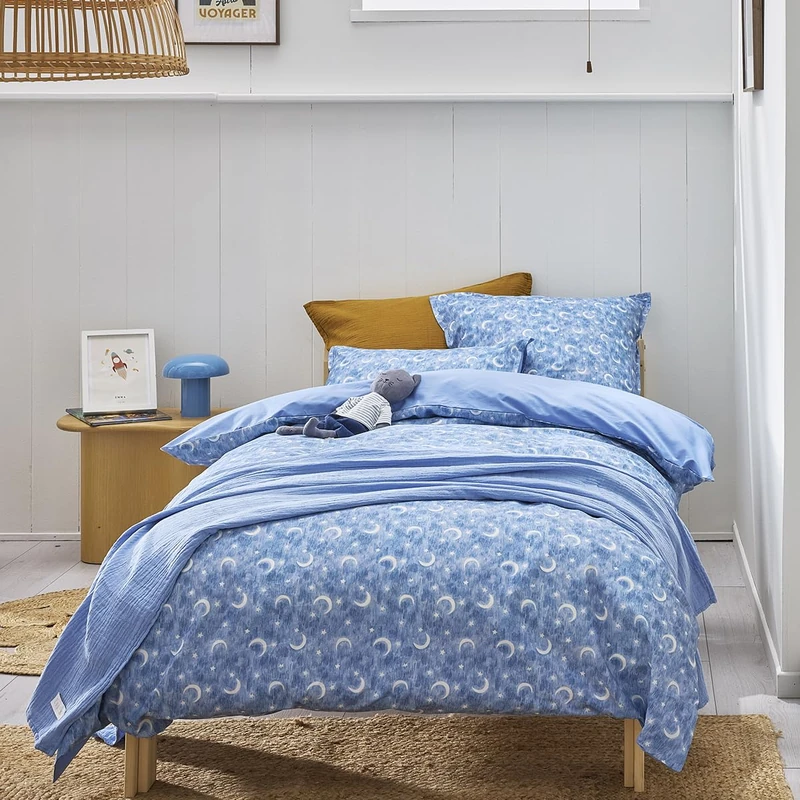 ESSIX Petit Rêveur Children's Cotton Percale Duvet Cover, 200 x 200 cm - Image 1