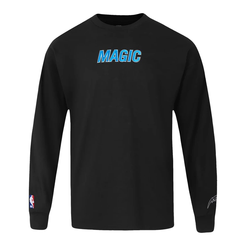 Pro Standard Mens NBA Orlando Magic Retro Classics Short Sleeve Tee Black/Gray XL - Image 1