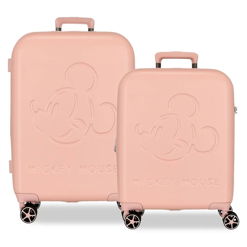 Disney Joumma Bags Good Trip Cabin Suitcase Children's Suitcase, Hard ABS Side Combination Lock 28.4L 2 kg 4 Double Wheels Hand Luggage, Nude, One Size, Suitcase Set