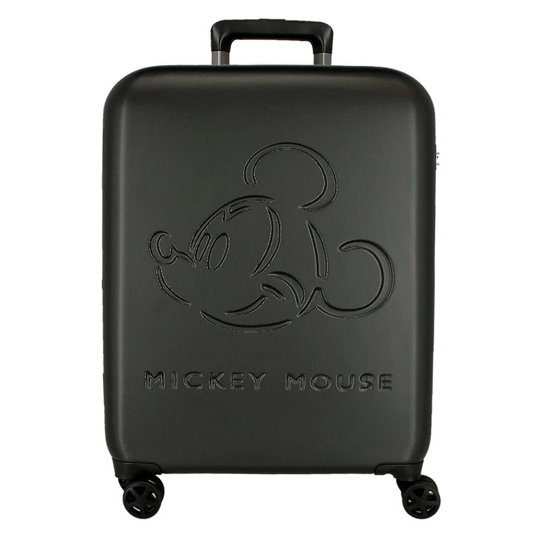 Disney Mickey Good Trip Cabin Suitcase Black 40 x 55 x 20 cm Rigid 2.5 kg TSA Lock ABS 2.5 kg 44L Hand Luggage, Black/White, One Size, Cabin Suitcase