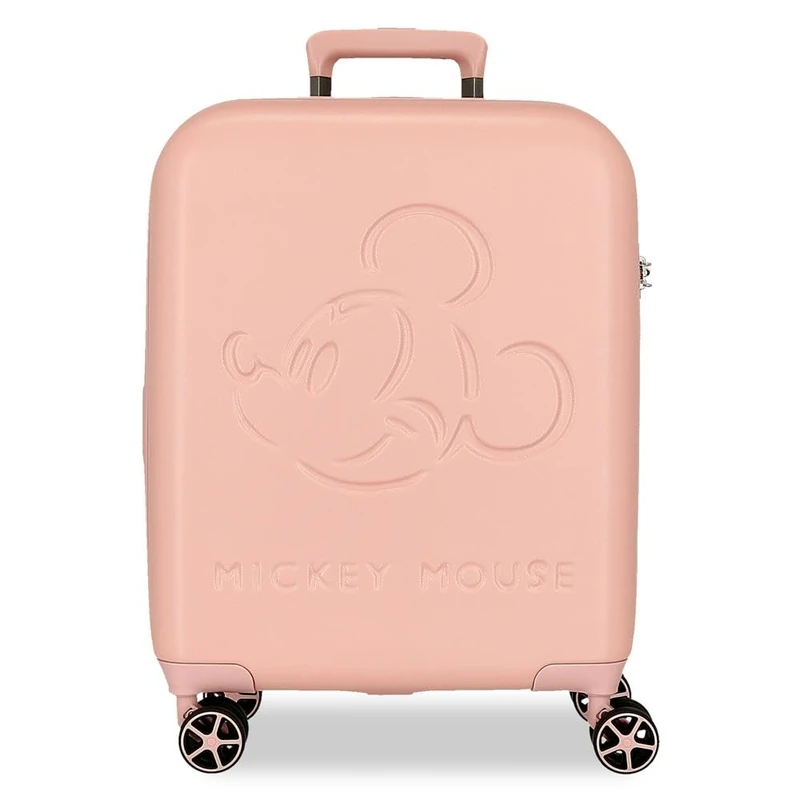 Disney Mickey Good Trip Cabin Suitcase Pink 40 x 55 x 20 cm Rigid 2.5 kg TSA Lock ABS 2.5 kg 44L Hand Luggage, Pink, One Size, Cabin Suitcase
