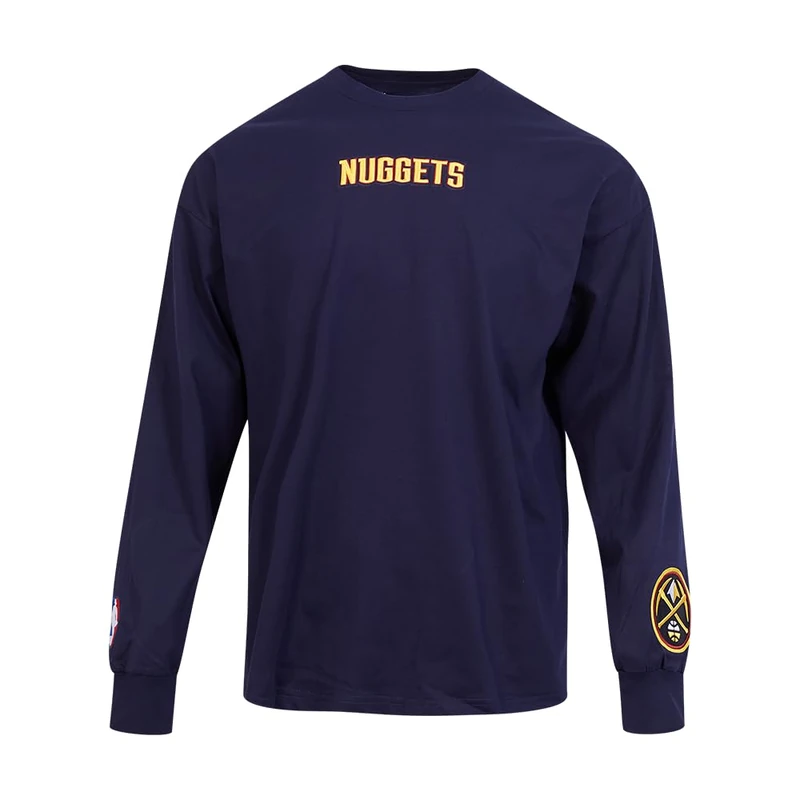 Pro Standard Mens NBA Denver Nuggets Retro Classics Short Sleeve Tee Midnight Navy XL