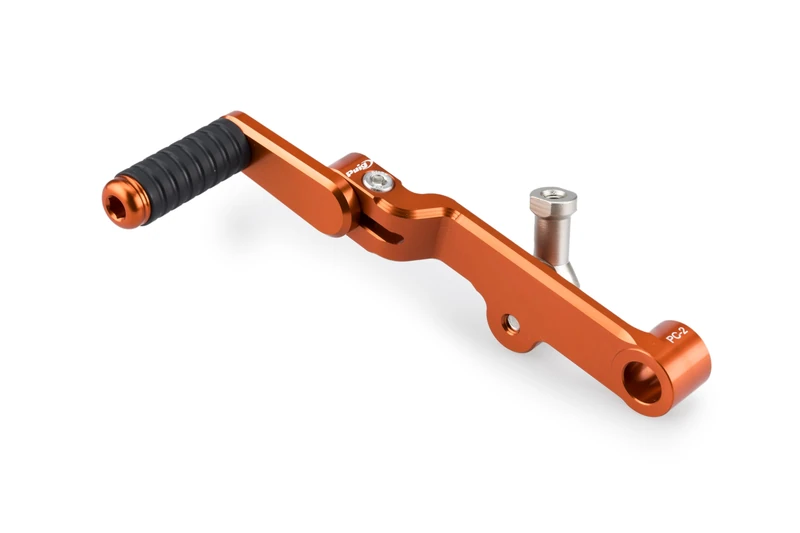 Puig 21779T Gear Shift Lever - Sporty Design, Ergonomics, and Personalized Adjustment, Orange