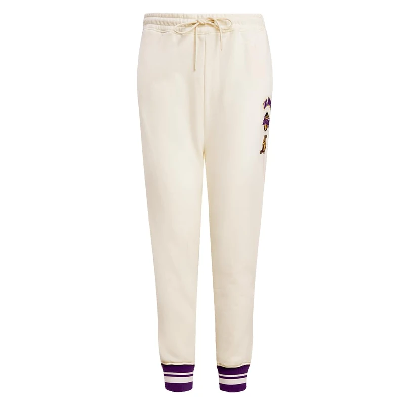 Pro Standard Womens NBA Los Angeles Lakers Retro Classics Sweatpant Eggshell/Purple XL