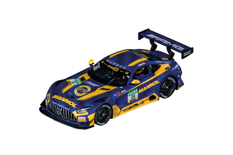 Carrera Digital 132 20032060 Mercedes AMG GT3 Evo Mercedes AMG Team HRT No36 DTM 2024 1:32 Scale Slot Car With Working Front, Rear & Brake Lights Suitable For Ages 8 Years+