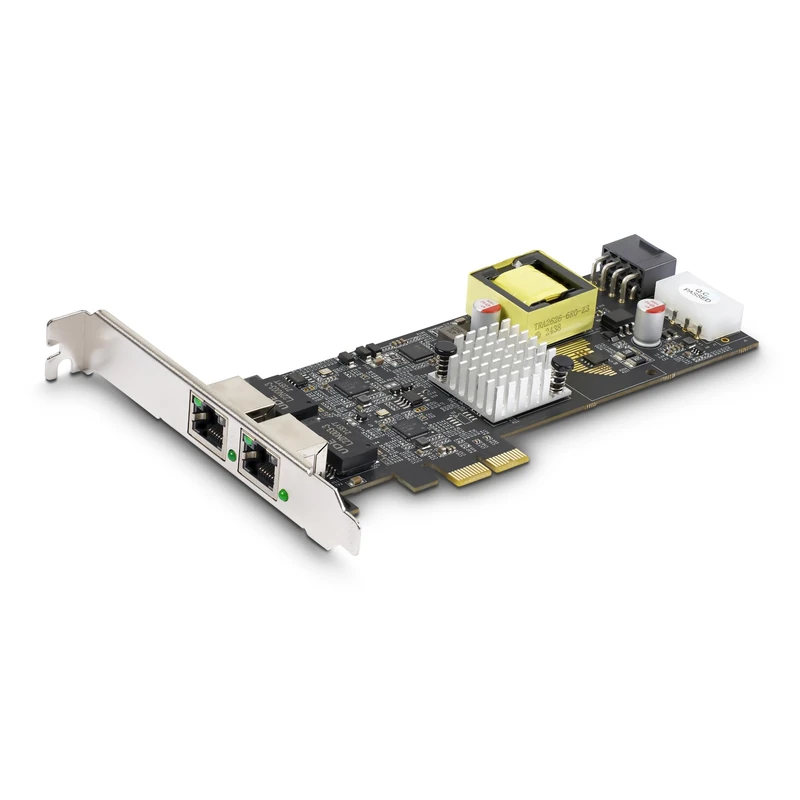 StarTech.com 2-Port 2.5Gbps NBASE-T PoE Network Card, Dual Intel I225-V, 802.3af/at PoE+ Multi-Gigabit NIC, Windows/Linux