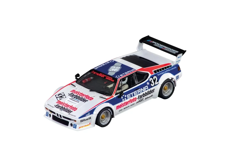 Carrera Digital 132 20032079 BMW M1 Procar Moderegger Race and Classics No32 1:32 Scale Slot Car With Working Front, Rear & Brake Lights Suitable For Ages 8 Years+