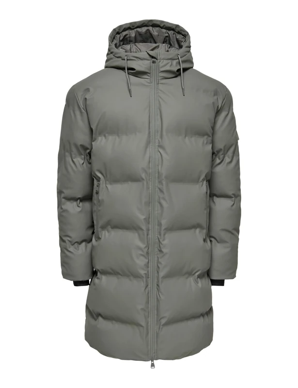 Only & Sons Puffer Jacket Onsroyce-Otw, Castor Gray, Men's S, Castor Grey, S
