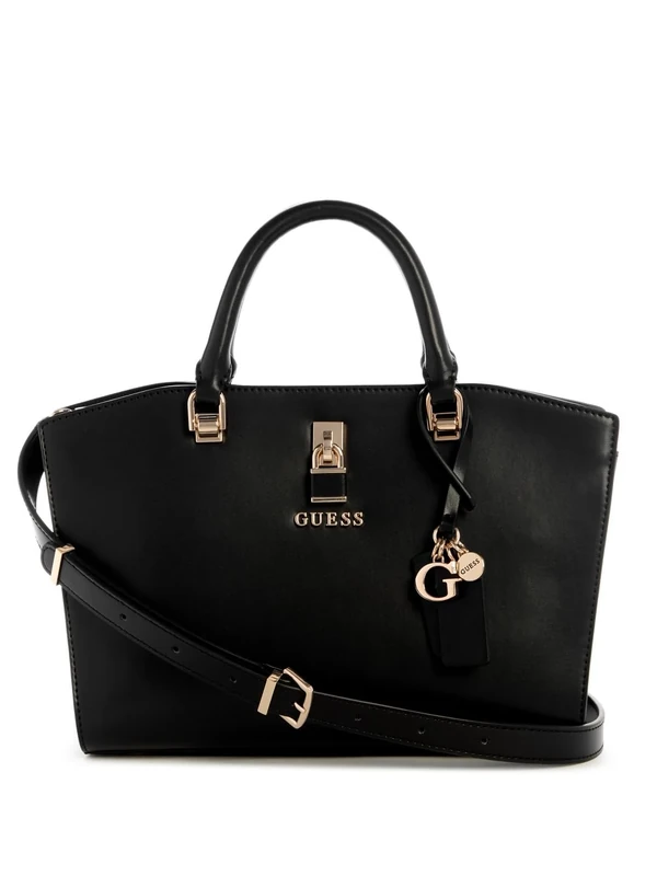 GUESS Queensland Luxury Satchel Black