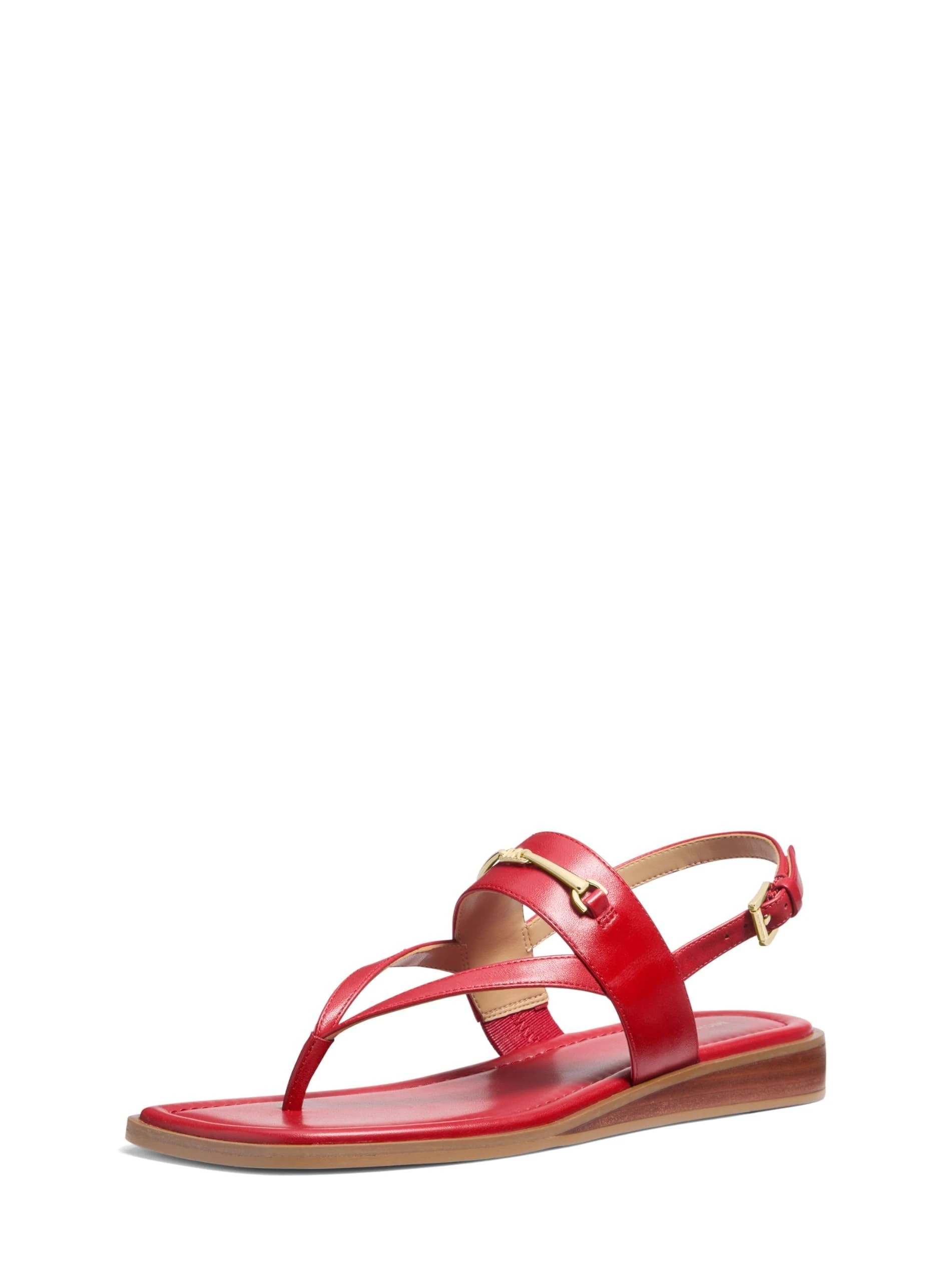 Michael Kors Women's Lena Sandal, Crimson, 7 UK