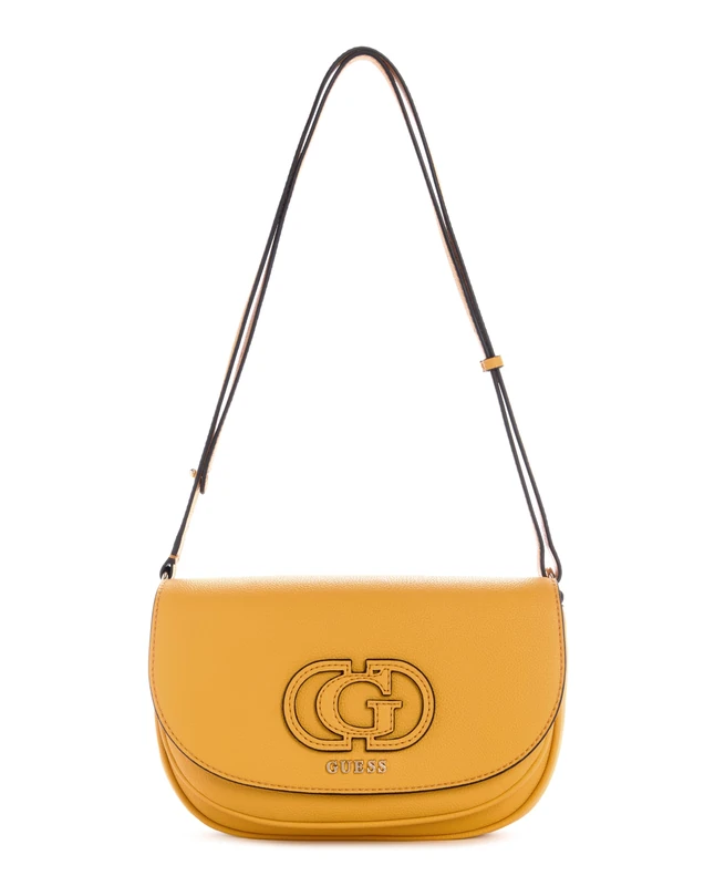 GUESS Calebra Convertible Xbody Flap Bag Marigold