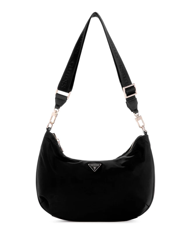 GUESS Gemma Hobo Shoulder Bag, Black - Image 1