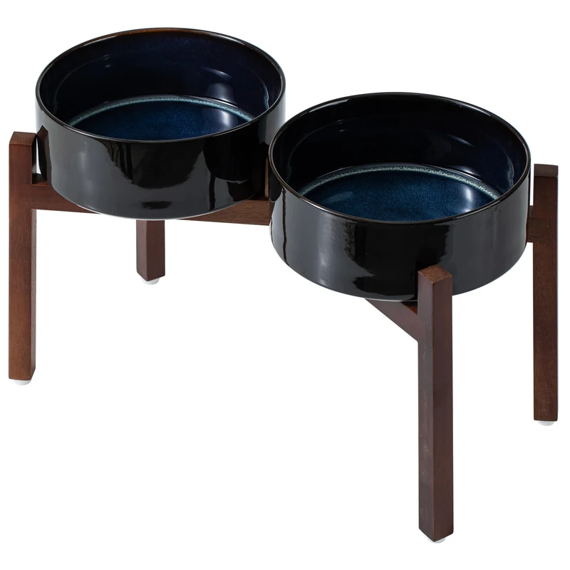 Havniva Elevated Dog Bowls, Ceramic Raised Dog Bowl with Stand