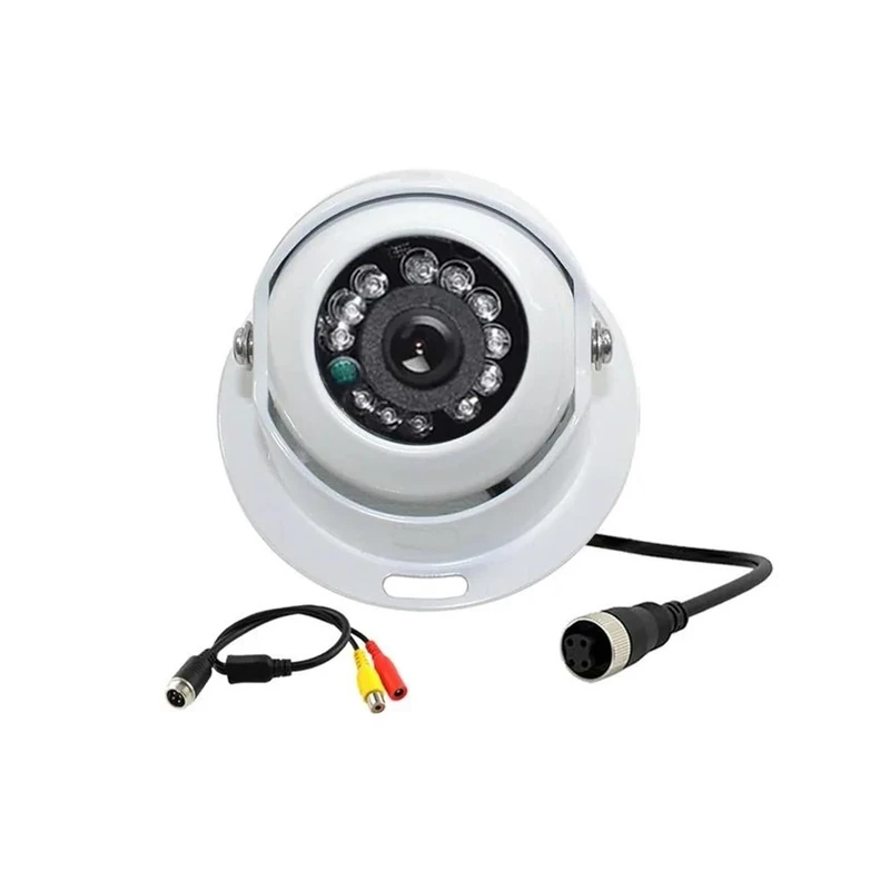 rear view camera for car Heavy Duty AHD 1080P Dome Reversing Camera With Night Vision Universal Mount Backup Cameras For Trucks RVs,Trailers(White,Camera-RCA)