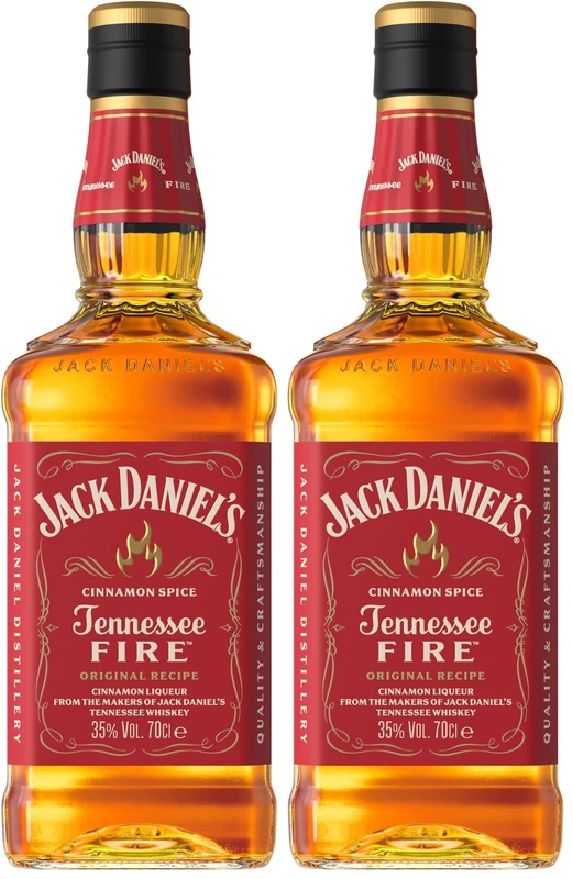 Jack Daniel's Tennessee Fire Blended Whisky, 70 cl,Packaging may vary (Pack of 2) - Image 1