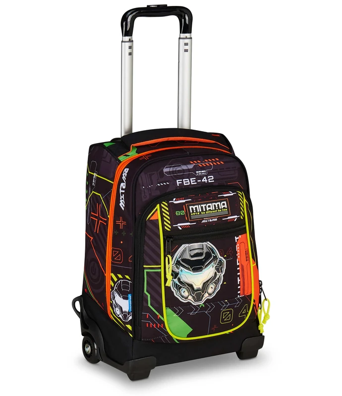 Mitama DR Neon Battle School Trolley for Children, Primary and Middle School, 34 Litres