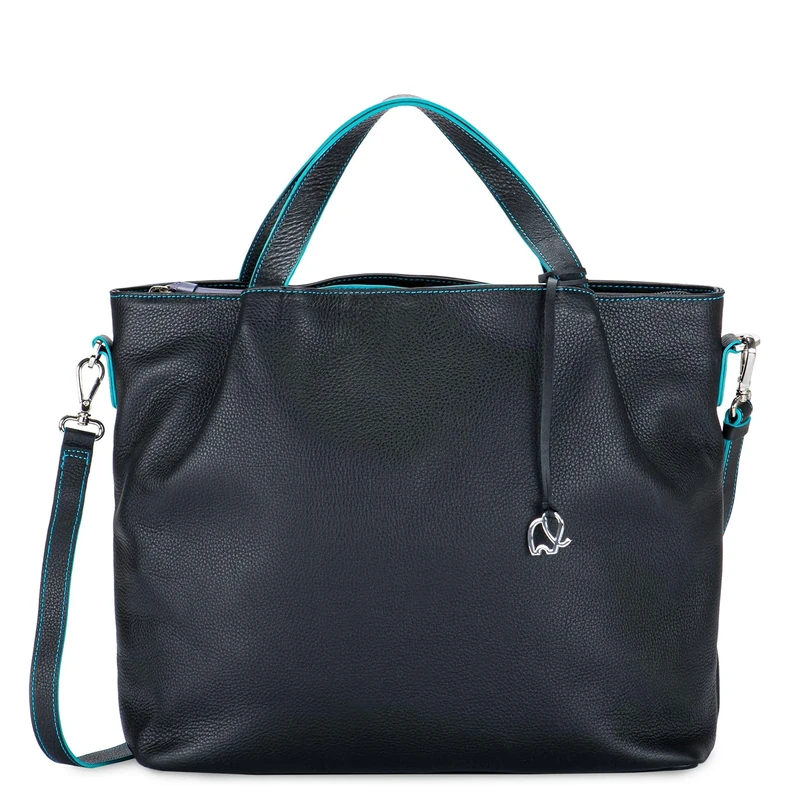 mywalit Unisex's Shopper Handbag, Black/Pace, Regular