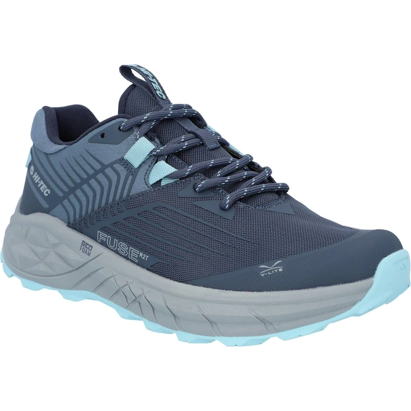 Hi-Tec Female Fuse Trail Low Trainers, Blue, 6 - Image 1
