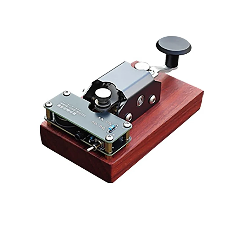 Professional Morse Code Telegraph Key, CW Morse Code Key, with Sound and Light Reminder, 3.5mm Jack, for Beginner Performing