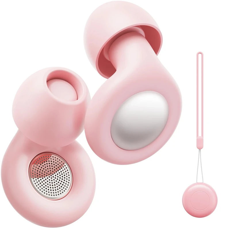EURPMASK Ultra-Comfy Reusable Ear Plugs - 25dB Noise Cancelling Pink
